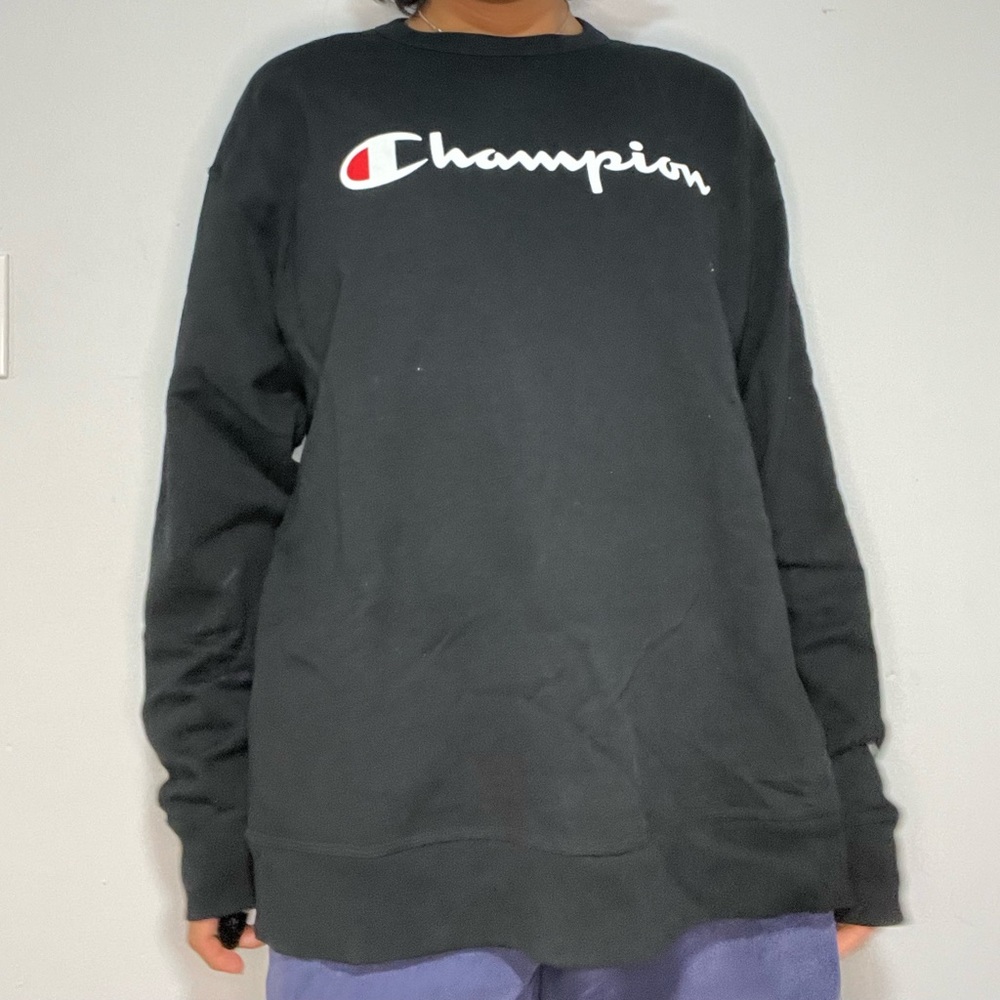 champion pull over sweater